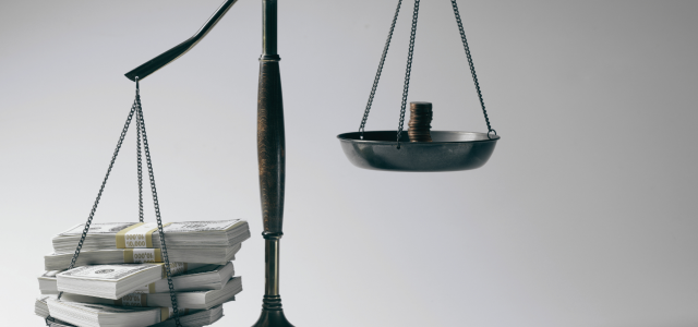 Scale to demonstrate financial inequity and broken systems